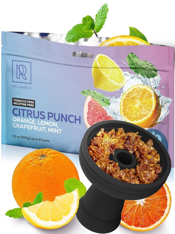 Citrus Punch Shisha Hookah Flavors Nicotine Free Herbal   3.5 ounce   100 Gram Hookah Shisha Tobacco Free Hookah Tobacco & Nicotine Free Shisha   Shisha Hookah Flavors (Pack of 1)