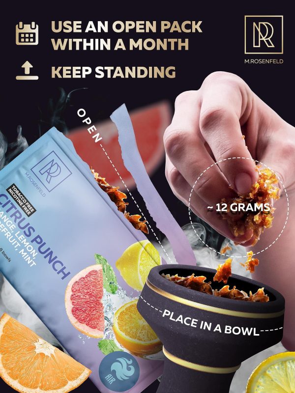 Citrus Punch Shisha Hookah Flavors Nicotine Free Herbal   3.5 ounce   100 Gram Hookah Shisha Tobacco Free Hookah Tobacco & Nicotine Free Shisha   Shisha Hookah Flavors (Pack of 1) - Image 6