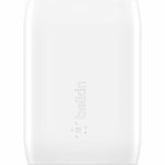 Belkin 30W USB-C PD 3.0 PPS Wall Charger + 3.3ft USB-C to USB-C Cable - Fast Charging - White