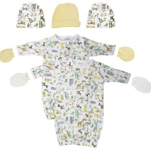 Unisex Newborn Baby 7 Piece Gown Set Nc_0732