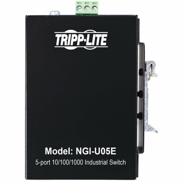 Tripp Lite by Eaton 5-Port Unmanaged Industrial Gigabit Ethernet Switch - 10/100/1000 Mbps, Ruggedized, -40° to 75°C, EIP QoS, DIN/Wall Mount, TAA - Image 3