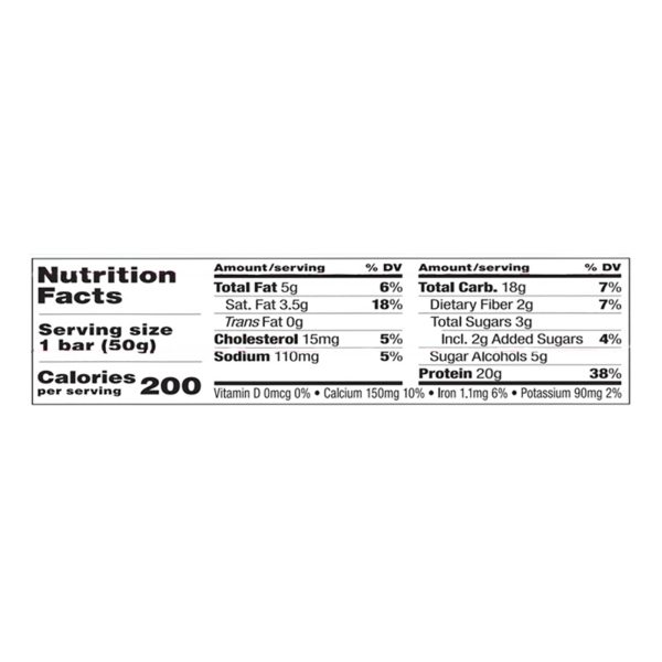 Pure Protein Bar - Chocolate Chip - Case of 6 - 50 Grams - Image 2
