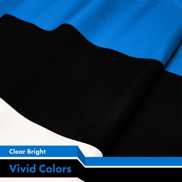 G128 5 Pack: Estonia Estonian Flag | 3x5 Ft | LiteWeave Pro Series Printed 150D Polyester | Country Flag, Indoor/Outdoor, Vibrant Colors, Brass Grommets, Thicker and More Durable Than 100D 75D Poly - Image 3
