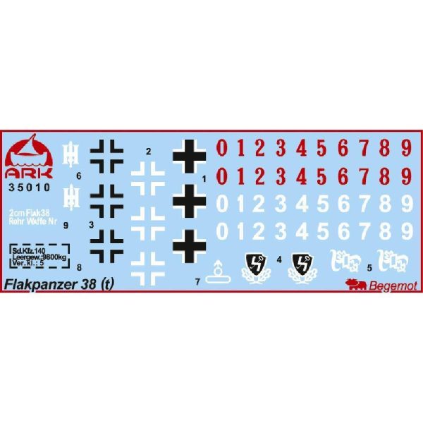 Sd Kfz 140 Ausf M Flakpanzer 38(t) Gepard German Tank Model Kit 1 35 Scale   Military WW2 Tank Miniatures Plastic Model Set Army Vehicle Building Kit with Assembly Instructions in Russian Language - Image 5