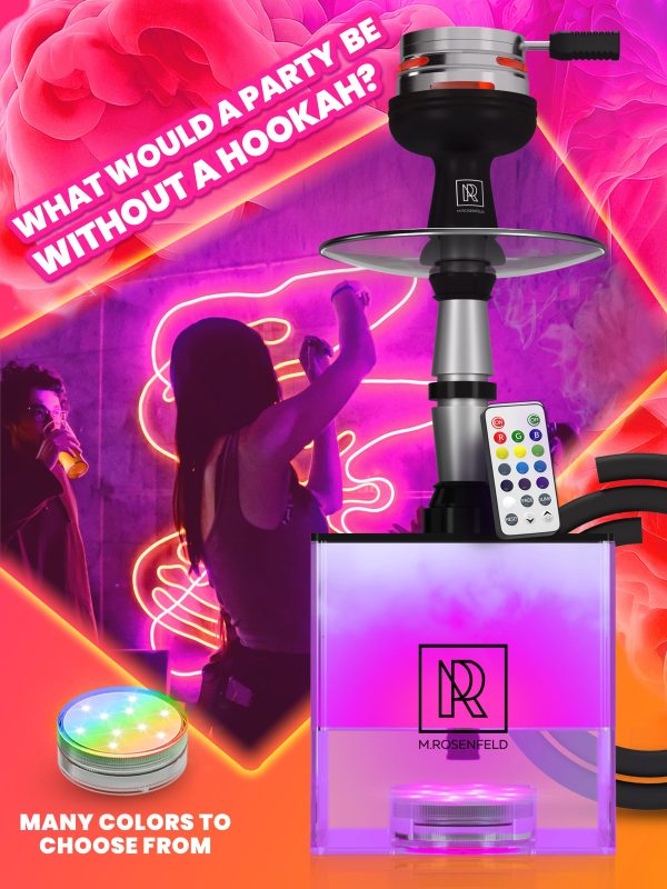 Hookah 1 Hose Hookah Set   YADO Square Hookah To Go with 1 hose - Image 6