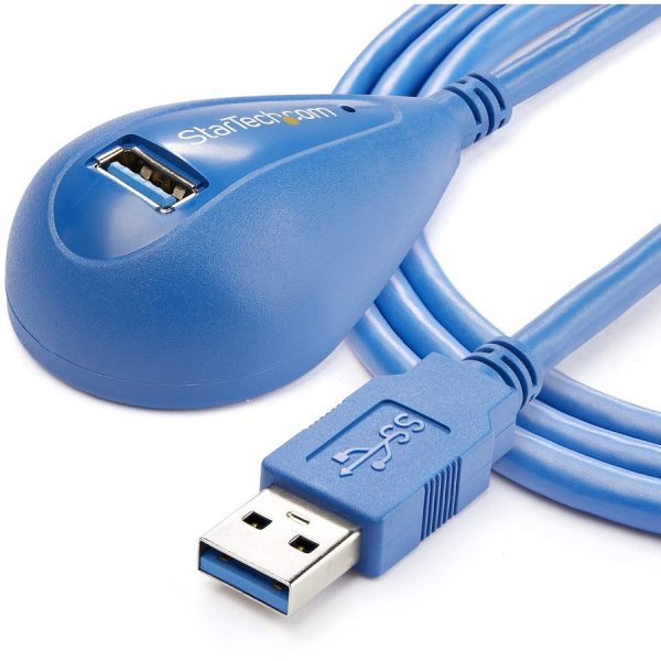 StarTech.com 5 ft Desktop SuperSpeed USB 3.0 (5Gbps) Extension Cable - A to A M/F - Image 4
