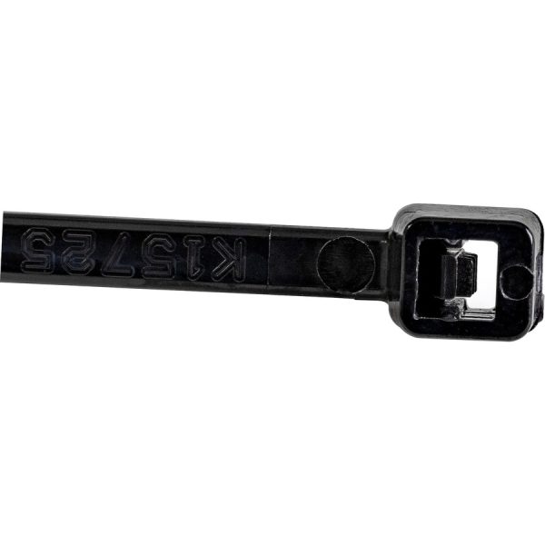 StarTech.com 4"(10cm) Cable Ties, 7/8"(22mm) Dia, 18lb(8kg) Tensile Strength, Nylon Self Locking Zip Ties, UL Listed, 100 Pack, Black - Image 3