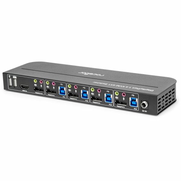 Rocstor SolidKVM SK04 DisplayPort 1.4 and USB 3.0 4�1 KVM Switch - Image 3