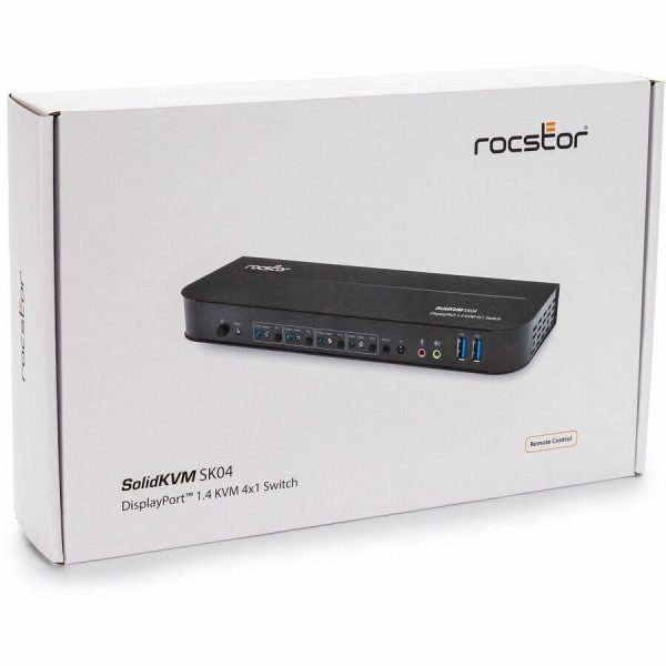 Rocstor SolidKVM SK04 DisplayPort 1.4 and USB 3.0 4�1 KVM Switch - Image 7