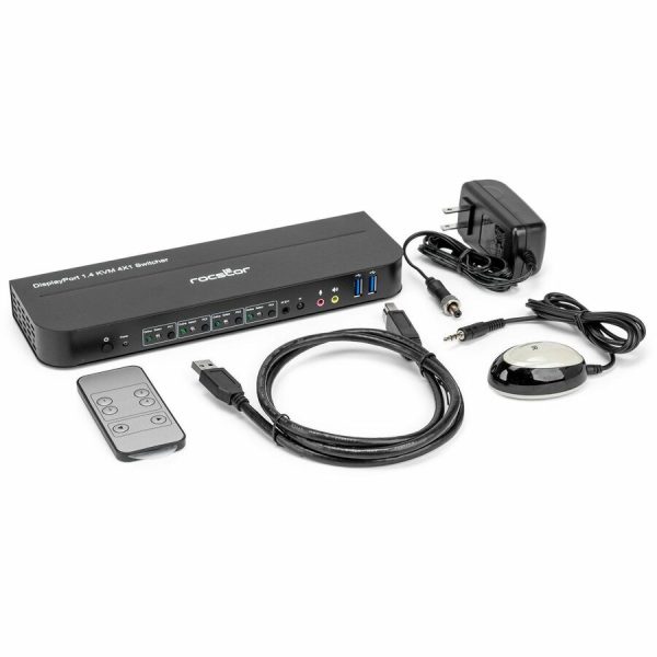 Rocstor SolidKVM SK04 DisplayPort 1.4 and USB 3.0 4�1 KVM Switch - Image 9