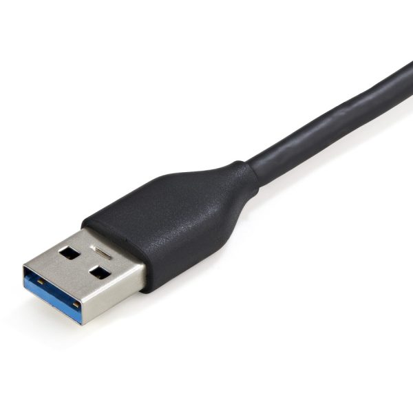 StarTech.com 4 Port USB 3.0 Hub, 4x USB-A, 5Gbps Laptop/Desktop USB Type-A Hub, USB Bus Powered, 28cm Long Cable with Cable Management - Image 4