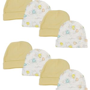 Baby Boy, Baby Girl, Unisex Infant Caps (pack Of 8) Nc_0282