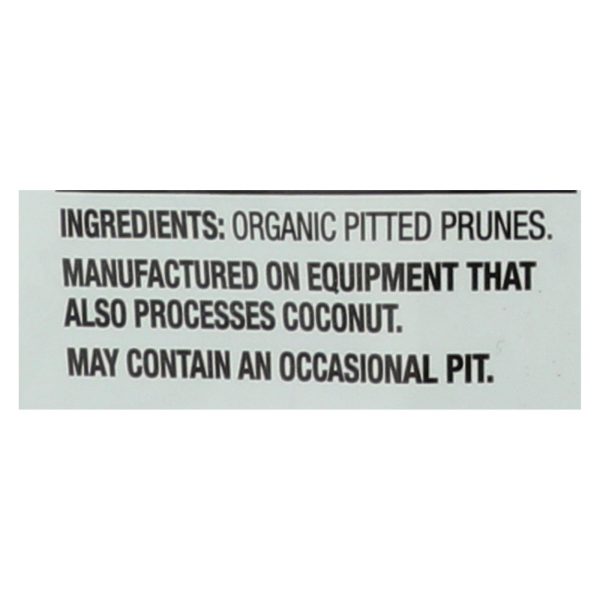 Made In Nature Plums Organic Dried Fruit  - Case of 6 - 6 OZ - Image 3