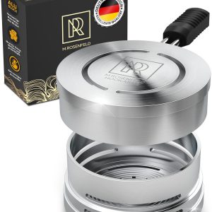 M. ROSENFELD Hookah Charcoal Holder – Hookah Heat Management System Hookah Head for Perfect Shisha Hookah Flavor Ultimate Hookah Accessories and Hookah Flavor Saver Hookah Coal Cover HOOKARTIS