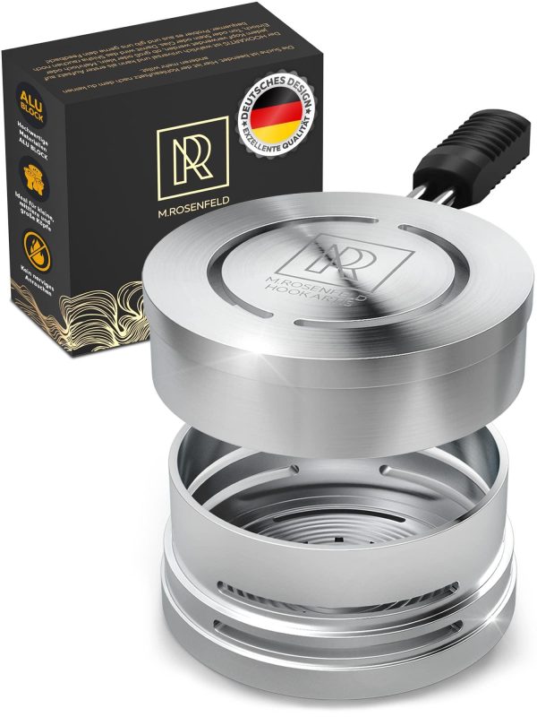M. ROSENFELD Hookah Charcoal Holder – Hookah Heat Management System   Hookah Head for Perfect Shisha Hookah Flavor   Ultimate Hookah Accessories and Hookah Flavor Saver Hookah Coal Cover HOOKARTIS