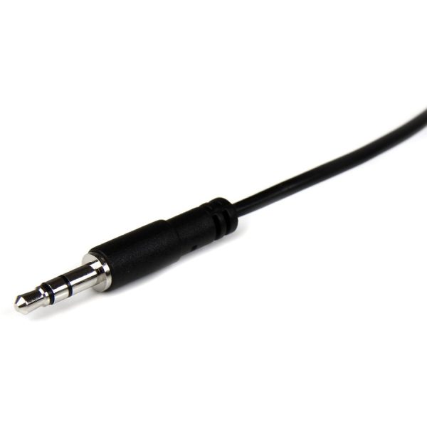 StarTech.com 1m Slim 3.5mm Stereo Extension Audio Cable - M/F - Image 2