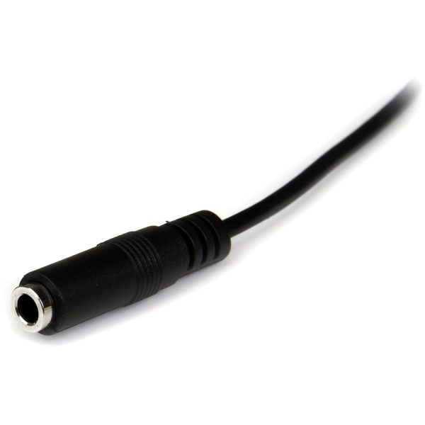 StarTech.com 1m Slim 3.5mm Stereo Extension Audio Cable - M/F - Image 3