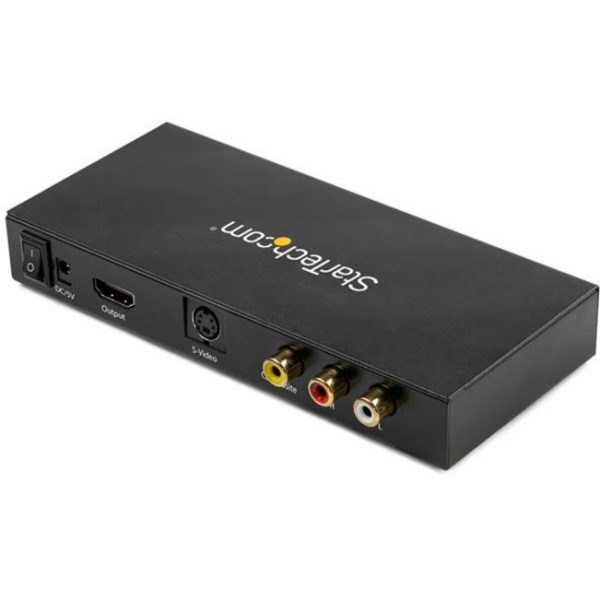 StarTech.com S-Video or Composite to HDMI Converter with Audio - 720p - NTSC & PAL - Analog to HDMI Upscaler - Mac & Windows (VID2HDCON2) - Image 4