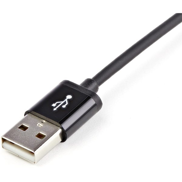 StarTech.com 2m (6ft) Long Black Apple�® 8-pin Lightning Connector to USB Cable for iPhone / iPod / iPad - Image 3