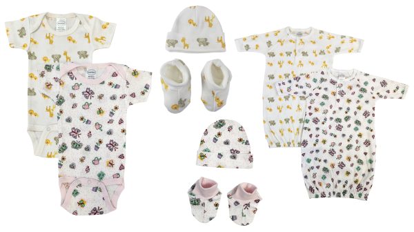 Newborn Baby Girl 8 Pc  Sets Nc_0632