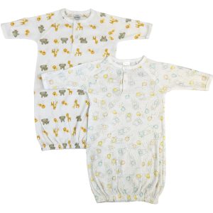 Unisex Newborn Baby 2 Piece Gown Set Nc_0777