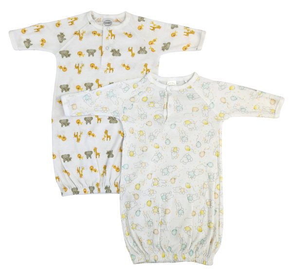 Unisex Newborn Baby 2 Piece Gown Set Nc_0777