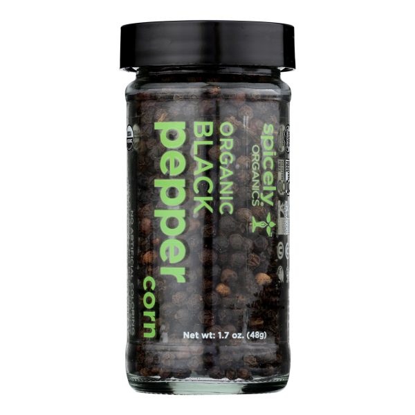 Spicely Organics - Organic Peppercorn - Black Whole - Case of 3 - 1.7 oz. - Image 2