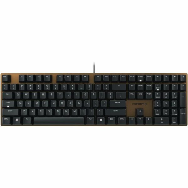 CHERRY KC 200 MX-Wired Keyboard - MX2A BROWN - Black/Bronze Housing