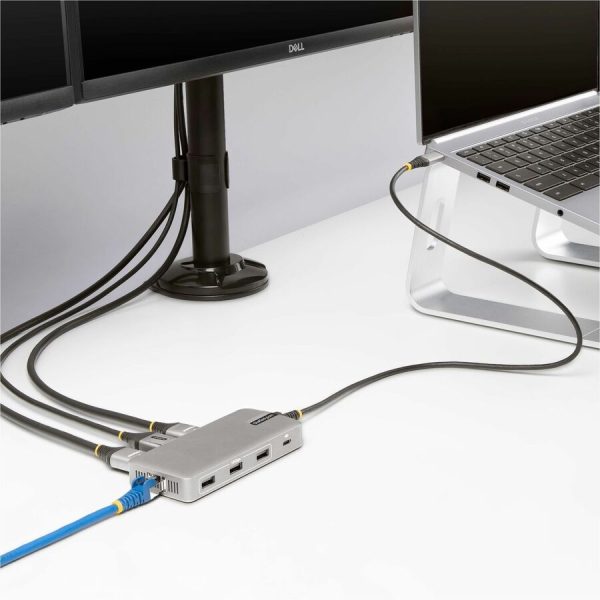 StarTech.com USB-C Triple-Monitor Multiport Adapter, HDMI & DisplayPort, 3x 10Gbps USB Hub, PD Pass-Through, GbE, Travel Docking Station - Image 7