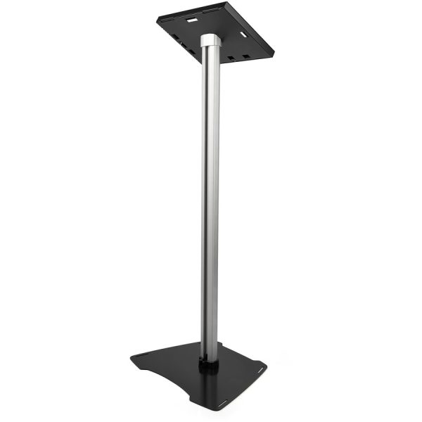 StarTech.com Secure Tablet Floor Stand - Security lock protects your tablet from theft and tampering - Supports iPad and other 9.7" tablets - Fixed Height of approx. 42" (1060 mm) - Built-in cable management - Covered Home button - TAA compliant - Thread the tablet's charge cable through the pillar-style stand - Image 9