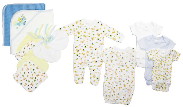 Newborn Baby Boys 14 Pc  Baby Shower Gift Set Ls_0090