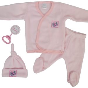 4 Piece Fleece Set - Pink Cs_510p_open