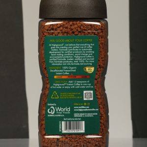 Highground - Coffee Decaf Instant - Case of 6 - 3.53 OZ