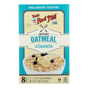Bob's Red Mill - Instant Oatmeal Gluten Free Pkt Clssc - Case of 4-9.88 OZ