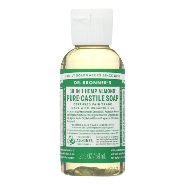 Dr. Bronner's - Castile Liquid Sp Almond - Case of 12-2 FZ - Image 2