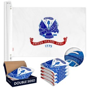 US Army Flag | 3x5 Ft, 5-Pack, Double-sided, Embroidered Polyester By G128