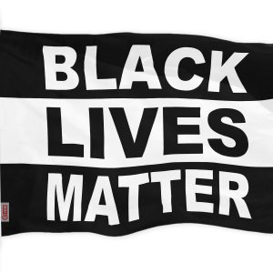 G128 Black Lives Matter (Black/White) Flag | 3x5 feet | Printed 150D Indoor/Outdoor, Vibrant Colors, Brass Grommets, Quality Polyester, Much Thicker More Durable Than 100D 75D Polyester