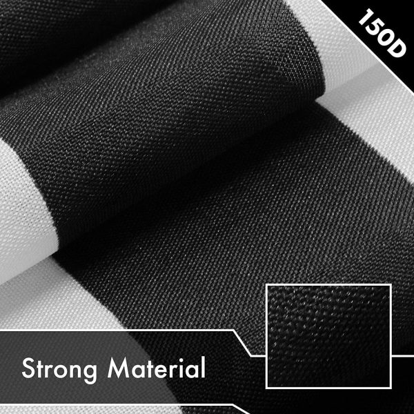 G128 Black Lives Matter (Black/White) Flag | 3x5 feet | Printed 150D Indoor/Outdoor, Vibrant Colors, Brass Grommets, Quality Polyester, Much Thicker More Durable Than 100D 75D Polyester - Image 4