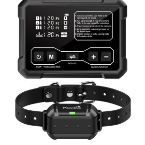 Wireless Dog Fence   High Precision Containment System for Up to 1 Acre Indoor & Outdoor Medium to Large Dogs 6 23in Rechargeable Waterproof Portable   Real Time Distance Monitoring