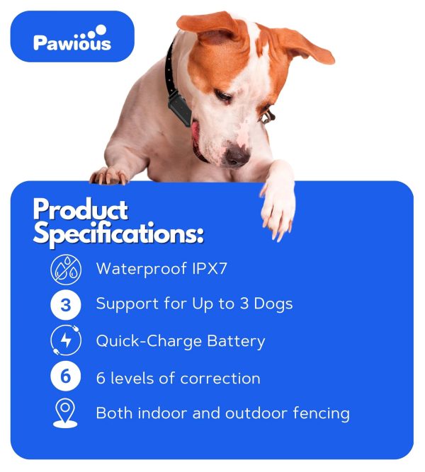 Wireless Dog Fence   High Precision Containment System for Up to 1 Acre Indoor & Outdoor Medium to Large Dogs 6 23in Rechargeable Waterproof Portable   Real Time Distance Monitoring - Image 3