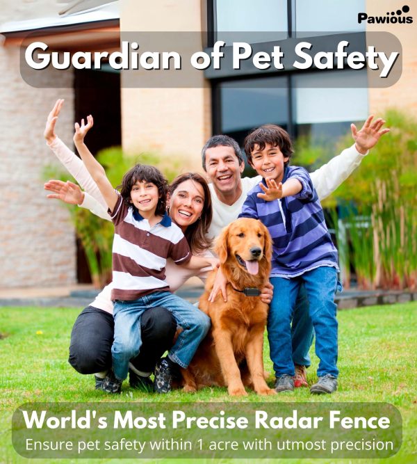 Wireless Dog Fence   High Precision Containment System for Up to 1 Acre Indoor & Outdoor Medium to Large Dogs 6 23in Rechargeable Waterproof Portable   Real Time Distance Monitoring - Image 6
