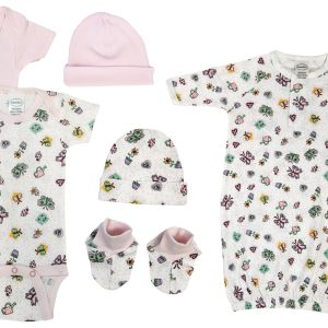 Newborn Baby Girl 6 Pc  Sets Nc_0599