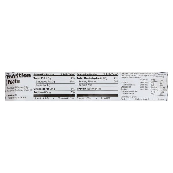 Glutino Creme Cookies - Vanilla - Case of 12 - 10.5 oz. - Image 2