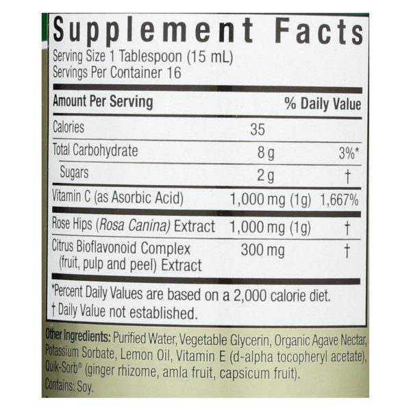 Nature's Answer - Liquid Vitamin C - 8 fl oz - Image 2