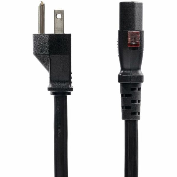 StarTech.com 12ft (3.6m) Heavy Duty Power Cord, NEMA 5-15P to Locking C13 AC Power Cable, 15A 125V, 14AWG, UL Listed - Image 2