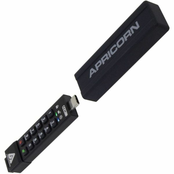 Apricorn Aegis Secure Key 3NXC 256GB USB 3.2 Type C Flash Drive - Image 2