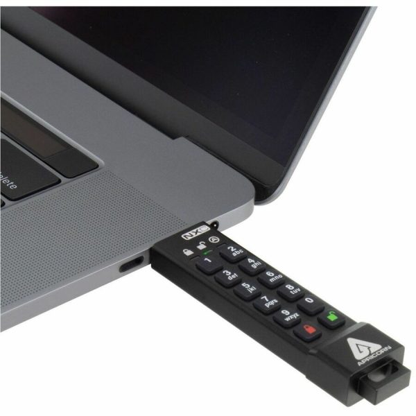 Apricorn Aegis Secure Key 3NXC 256GB USB 3.2 Type C Flash Drive - Image 3