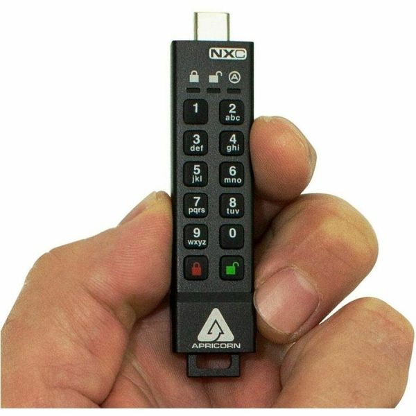 Apricorn Aegis Secure Key 3NXC 256GB USB 3.2 Type C Flash Drive - Image 4
