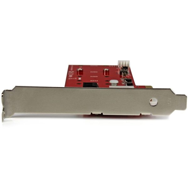 StarTech.com 2x M.2 NGFF SSD RAID Controller Card plus 2x SATA III Ports - PCIe - Two Slot PCI Express M.2 RAID Card plus Two SATA Ports - Image 2