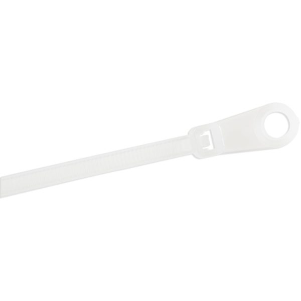 StarTech.com 4"(10cm) Cable Ties with Mounting Hole, 7/8"(24mm) Dia, 18lb(8kg) Tensile Strength, Nylon Zip Ties, UL Listed, 100 Pack - Image 2